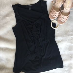 White House Black Market Black Sleeveless Top
